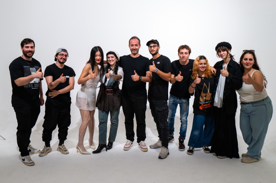 La classe di fotografia DAM sul set di moda